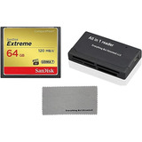 Sandisk Extreme - Tarjeta De Memoria Compact Flash De 64 Gb.