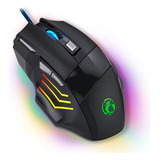 Mouse Para Jogo Gamer Exbom Ms-g260 Preto Luz Rgb