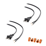 - Cable De Repuesto Polarizado 18/2 18awg 2 Clavijas Ne...