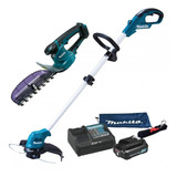 Kit Aparador Grama E Cerca Viva 1 Bat 12v Carregador Makita