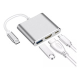 Adaptador Hub Usb C A Hdmi 3 En 1 Para Macbook Pro,air,iPad