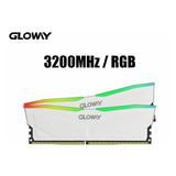 Memória Ram Gloway Rgb Branca Ddr4 16gb(2x8gb) 3200mhz Cl16 