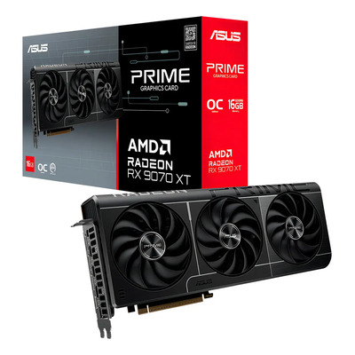 Tarjeta De Video Asus Prime Radeon Rx 9070 Xt Oc 16gb Gddr6 | Meses sin interés