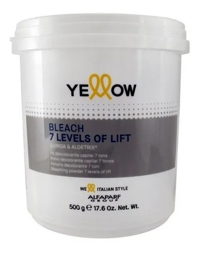 Yellow Polvo Decolorante Bleach 7 Tonos - g a $172