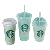 Starbucks Set Vasos (3)  De Sirena Edición México 