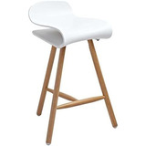 Diseño Guild Justin Blanco Silla Con Patas De Madera