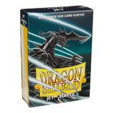 Mini Dragon Shield 60 Sleeves Matte Jet Black Preto Yugioh