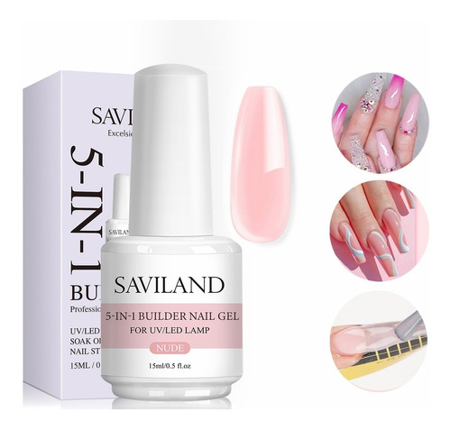 Saviland, Gel Fortalecedor Base Constructor 5 En 1, Esmalte