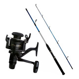 Kit Pesca Shimano Molinete Ix 4000 + Vara Cruzar 2662 1,98m Cor Azul