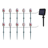 Cadena De Luces Solares Led M 2024 Border Easter Con Forma D