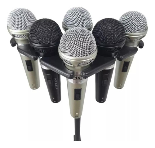 Suporte Ask M6 Arara Descanso Para 6 Microfones Novo C/ Nf