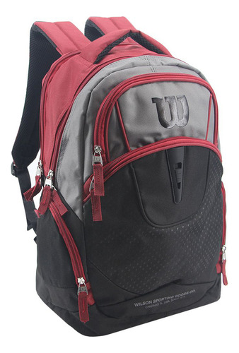 Mochila Urbana Wilson Reforzada Porta Notebook Unisex 18 Color Negro