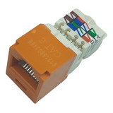 Conector Fêmea Panduit Cj688tpor Tx6 T568a/b Rj45 Kit 02 Pçs