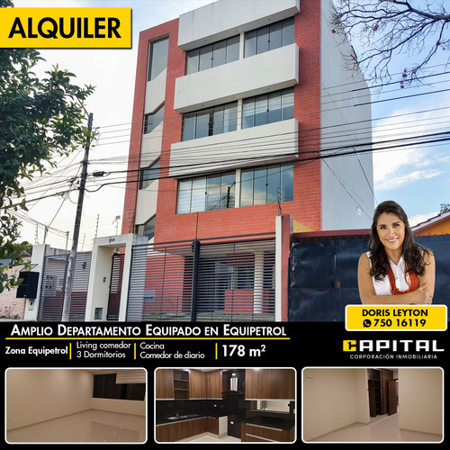 Amplio Departamento En Alquiler Zona Equipetrol