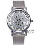 Reloj Dimon Gear Malla De Acero Minimalista Unisex