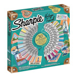 Marcadores Sharpie Fino X 30 Colores Ruleta Vintage Travel