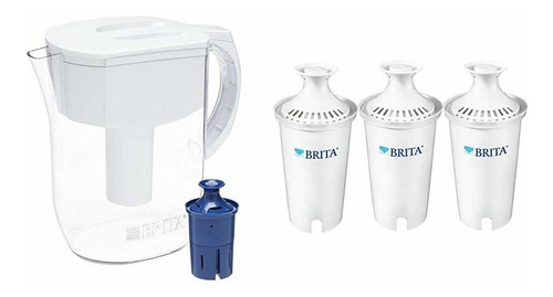 Brita Water Pitcher With 1 Longlast Filter, Large 10 Cup, Wh