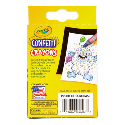 Crayola 24 Crayones Confetti Multicolor