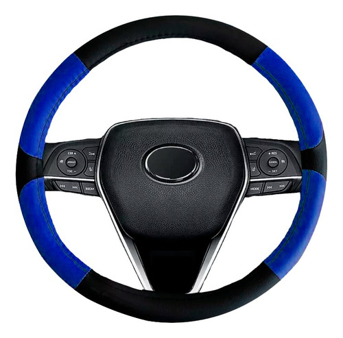 Funda Cubre Volante Azul Con Negro Volkswagen Vento 2018