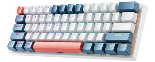 Teclado Mecânico Machenike K500-b61, Com Fio Switch Red Rgb