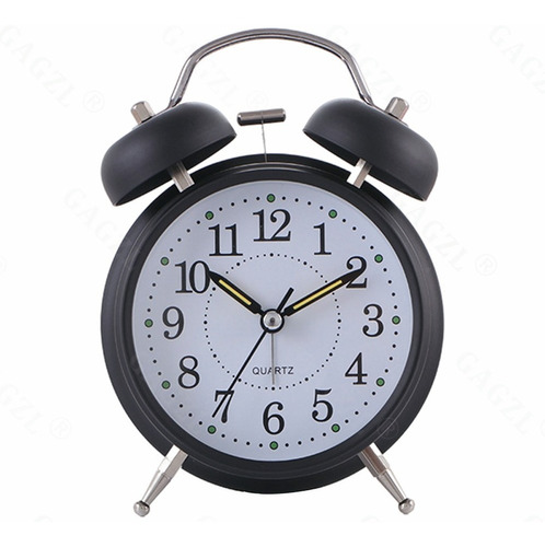 Reloj Despertador Campana Retro Analógico Estilo Vintage