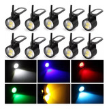 10 Faros Led Ojo De Aguila Focos Tipo Xenon Niebla Auto Moto