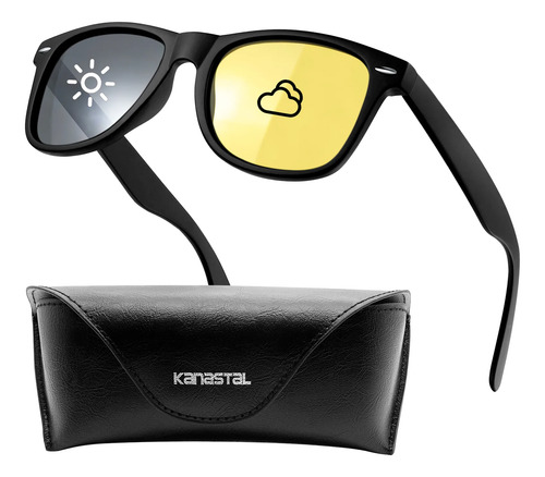 Lentes De Sol Fotocromáticos Nocturnos Uv Día Y Noche Unisex