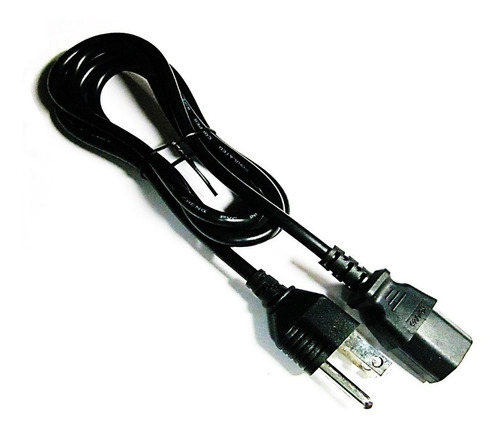 Cable De Poder Trifasico Corriente Alimentacion Ac Estandar Para Pc Fuente Cpu Monitor Etc 1.2 Metros