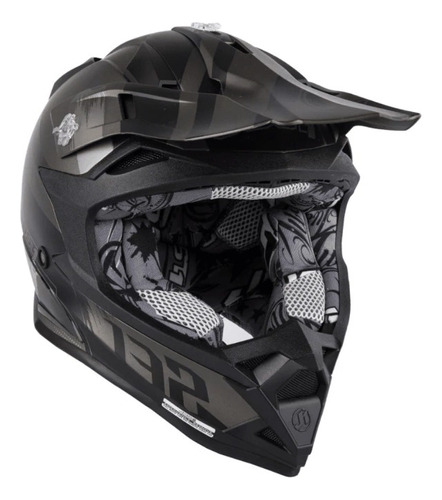 Casco Just J32 Pro Kick Gris T M -bmmotopartes 