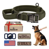 Collar Tactico Militar Ajustable Para Perro: Collares K9 De 