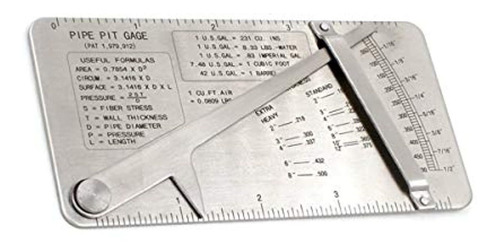 Welding Gauge Pipe Pit Gage 0-1 2     In