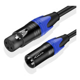 Cable Xlr Canon Macho A Hembra De Alta Calidad 0.5m