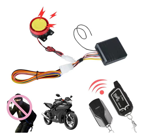 Alarma Control Remoto Moto Con Distancia De Seguridad 