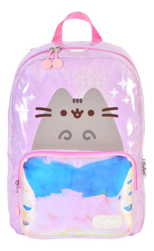 Mochila Gato Pusheen The Cat Color Rosa Brillante Kawaii Original