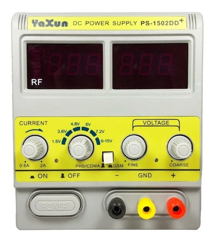 Fonte De Alimentação Yaxun 1502dd+ Digital 15v 2a 110v 220v