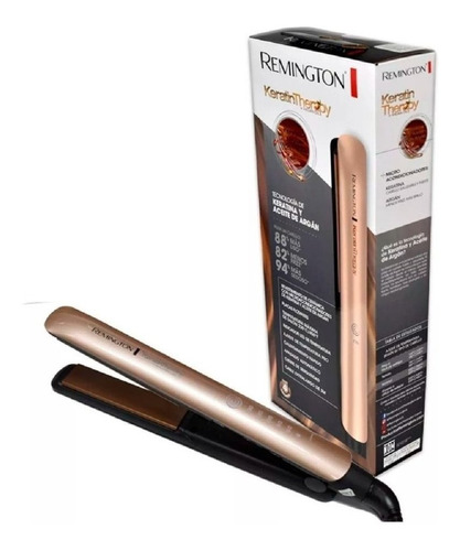 Plancha Cabello Remington Keratina Argan S-8599 4 Años Gtia