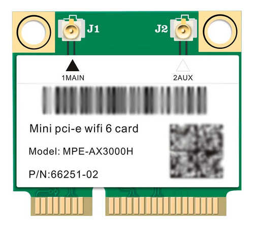 Placa Mpe-3000h Intel Ax200 Wifi 6 Bluetooth 5 Mini Pcie