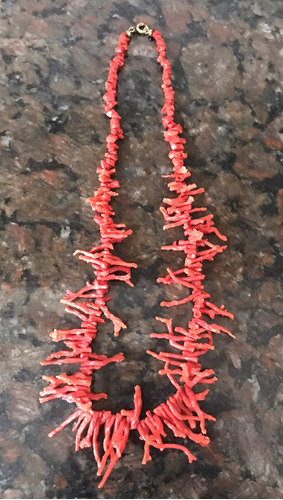 Collar De Coral Rojo-divino!!