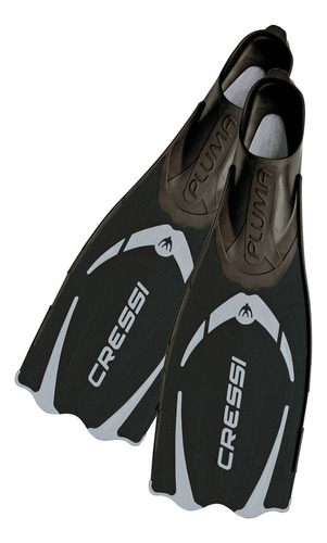 Aletas Cressi Pluma Buceo Apnea Color Negro 43/44