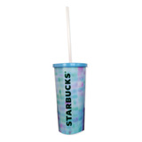 Starbucks Vaso Metálico Dubai C/ Tapa Y Popote 16 Oz +regalo