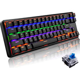 Teclado Mecánico Inalámbrico Para Juegos, 60% Ultracompacto 