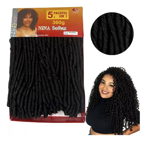 Cabelo Nina Softex Pacotão 360 Gr Original Crochet Braid