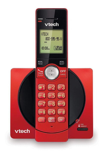 Teléfono Vtech Cs6919 Inalámbrico - Color Rojo