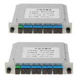 2pc 1x8 Plc Fibra Óptica Ftth Splitter Sc / Upc Tipo De