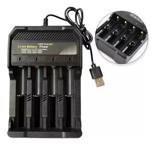 Cargador Inteligente Baterías 18650 Usb 2000mah 4.2v Oferta