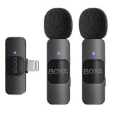 Micrófono De Solapa Boya By-v2 Inalámbrico Para iPhone