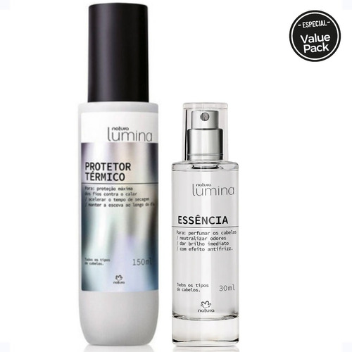 Lumina Kit Perfume + Protector Térmico De Calor Para Cabello