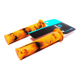 Puños Wkns Grips Camuflados Negro Y Naranja Linea Pro Bmx 