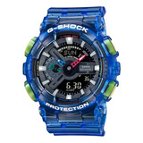 Reloj G Shock Ga-110jt-2adr Azul Transparente