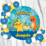 Fondo Banner Candy Bar Circular Pokemon 100x100cm